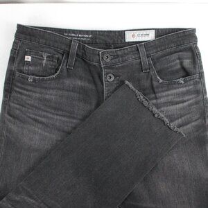 AG ADRIANO GOLDSCHMIED "THE ISABELLE BUTTON-UP" BLACK JEAN